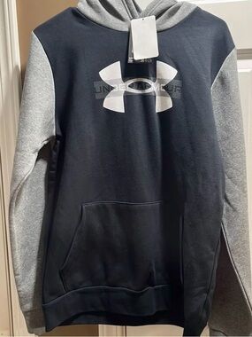 Under Armour Black and Gray Crewneck Hoodie